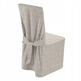Dekoria Sukienka na krzesło wzory na beżowym tle 45 × 94 cm Flowers 580-140-39 - Pokrowce na meble - miniaturka - grafika 1