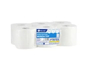 Papier toaletowy - Merida PTB703 Papier toaletowy TOP CENTER PULL, biały, średnica 17 cm, długość 120 m, dwuwarstwowy, zgrzewka 6 szt. - miniaturka - grafika 1