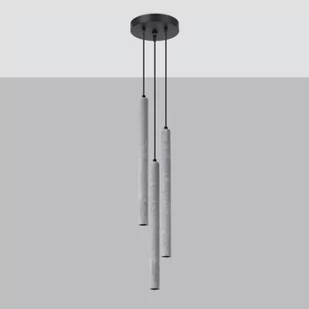 Pastelo lampa wisząca 3xG9 czarna/beton SL.1273 - Lampy sufitowe - miniaturka - grafika 1