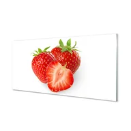 Tablice i flipcharty - Panel ścienny Truskawki na białym tle 120x60 cm - miniaturka - grafika 1