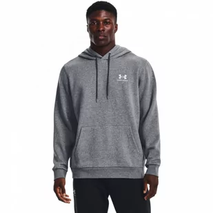 Męska bluza dresowa nierozpinana z kapturem Under Armour UA Essential Fleece Crew - UNDER ARMOUR - Bluzy sportowe męskie - miniaturka - grafika 1