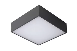 Lucide ROXANE Antracyt szer. 24cm. LED 10W 2700K IP54 Plafon łazienkowy kwadratowy 27816/10/29 27816/10/29 - Lampy sufitowe - miniaturka - grafika 1