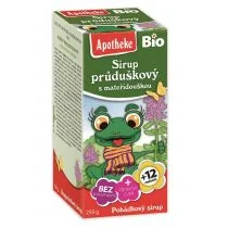 Bio APOTHEKE SYROP DLA DZIECI Z TYMIANKU I DZIKIEJ RÓŻY 250 g - APOTHEKE (LITTLE MOLE) - Soki i napoje niegazowane - miniaturka - grafika 1