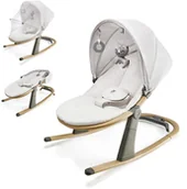 Leżaczki i huśtawki - Kinderkraft Elsu - bujaczek, leżaczek 2w1 Grey - miniaturka - grafika 1