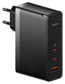 Ładowarki do telefonów - Baseus GaN5 Pro 2xUSB-C + USB, 140W czarna - miniaturka - grafika 1