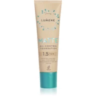 Podkłady do twarzy - Lumene Matte Oil-control Foundation 1.5 Fair Beige - miniaturka - grafika 1