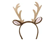 Dodatki do strojów karnawałowych - Opaska Rogi Renifera z uszami - 1 szt. - miniaturka - grafika 1