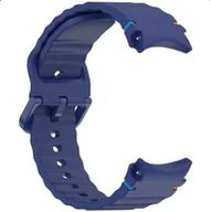 Akcesoria do smartwatchy - Pasek Opaska SMOOTHBAND do SAMSUNG GALAXY WATCH 4 / 5 / 6 / 7 / FE 40 / 42 / 44 / 46 MM granatowa - miniaturka - grafika 1