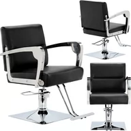 Fotele fryzjerskie - Fotel fryzjerski Ben hydrauliczny obrotowy podnóżek do salonu fryzjerskiego krzesło fryzjerskie - miniaturka - grafika 1