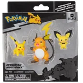 Figurki dla dzieci - Figurki Ewolucje, Pikachu, Pichu, Raichu - Jazwares - miniaturka - grafika 1