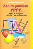Pedagogika i dydaktyka - Zanim powiem rrrr... Materiał językowy... - Grażyna Wasilewicz - miniaturka - grafika 1