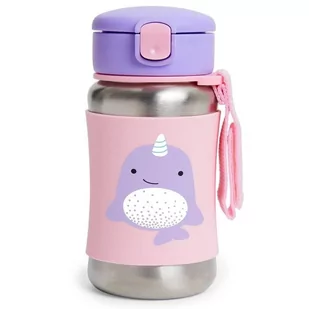 Skip hop skip hop - stalowy bidon Narwal Zoo - Bidony dla dzieci - miniaturka - grafika 1