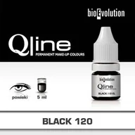 Pozostałe akcesoria kosmetyczne - Pigment Bioevolution Black 120 - Qline- 5ml - miniaturka - grafika 1