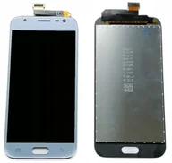 Części serwisowe do telefonów - WYŚWIETLACZ LCD DOTYK SZYBKA PASUJE DO SAMSUNG J330 J3 2017 NIEBIESKI - miniaturka - grafika 1