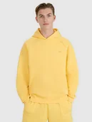 Bluzy damskie - 4F Bluza dresowa nierozpinana z kapturem uniseks - zółta S - miniaturka - grafika 1
