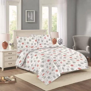 Biała bawełniana pościel dwuosobowa/przedłużona 200x220 cm Nora – Cotton House - Pościel - miniaturka - grafika 1