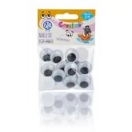 Dekoratorstwo - Astra Oczy samoprzylepne 20mm oczy pirata Creativo - miniaturka - grafika 1