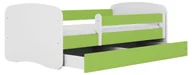 Łóżka dla dzieci i młodzieży - Łóżko dla dziecka z szufladą 70x140 zielone M6-M05 - miniaturka - grafika 1