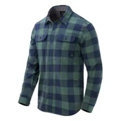 Odzież taktyczna i umundurowanie - Koszula z długim rękawem Helikon-Tex GreyMan Shirt - Nylon Sorona® Blend - Moss Green Checkered - miniaturka - grafika 1