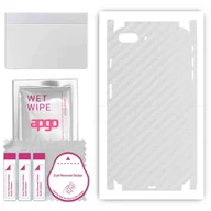 Szkła hartowane na telefon - Folia naklejka skórka strukturalna na TYŁ+BOKI do Apple iPhone 8 Plus - Carbon Przezroczysty - apgo SKINS - miniaturka - grafika 1