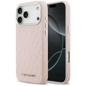 Etui i futerały do telefonów - Etui KARL LAGERFELD FW Stamped Karl MagSafe do Apple iPhone 17 Pro Różowy - miniaturka - grafika 1