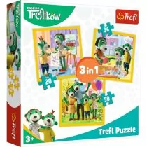 Trefl Puzzle 3w1 Rodzina ików Razem jest wesoło - Puzzle - miniaturka - grafika 1