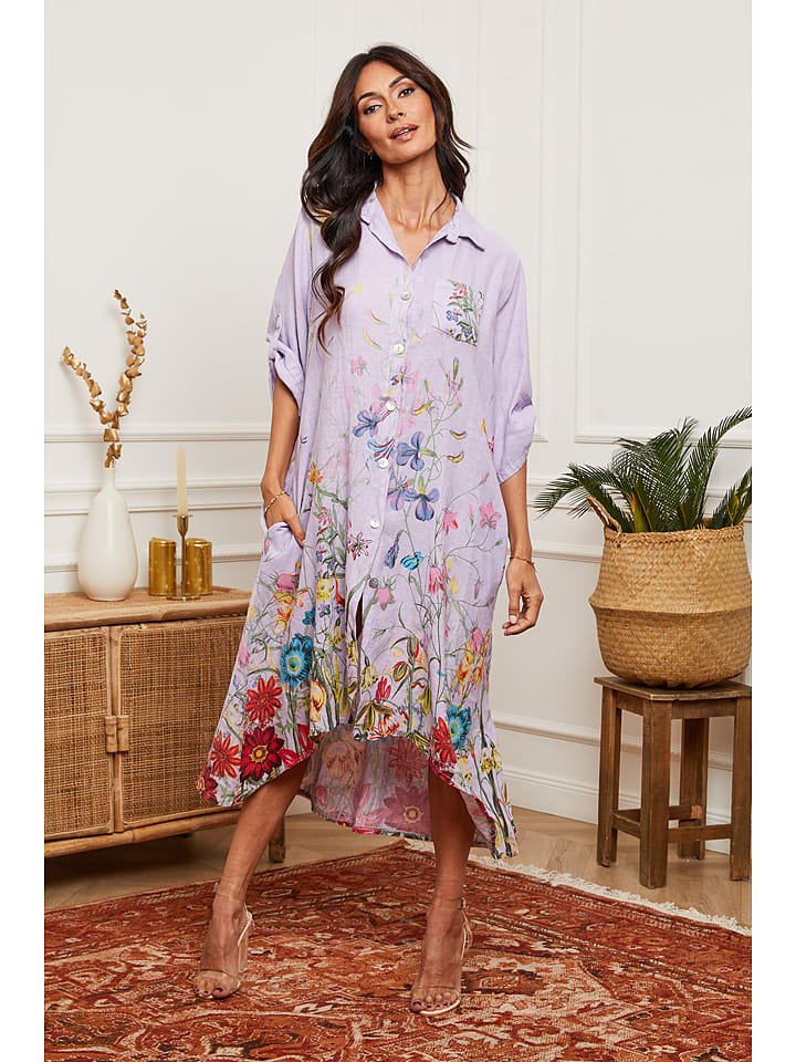 Fleur de Lin Lniana sukienka 