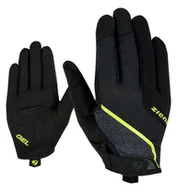 Rękawiczki rowerowe - Rękawiczki męskie letnie Ziener CLYO TOUCH LONG - Czarny/Fluo - 9,5 - miniaturka - grafika 1