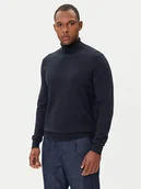 Swetry męskie - Bugatti Golf 7700-85520D Granatowy Regular Fit - miniaturka - grafika 1