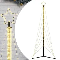 Ozdoby bożonarodzeniowe - vidaXL Lampki choinkowe, 525 ciepłych białych LED, 302 cm - miniaturka - grafika 1