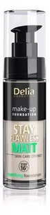 DELIA Cosmetics Stay Flawless Matt Podkład matujący 403 Vanille 30ml - Podkłady do twarzy - miniaturka - grafika 1