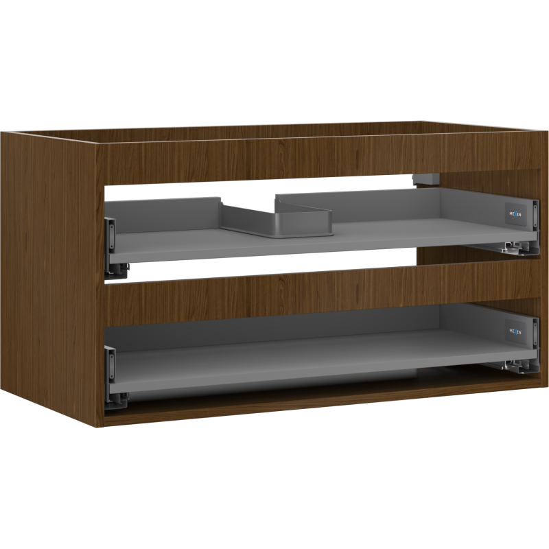 Mexen Box-A korpus szafki podumywalkowej 90 cm, 2 szuflady, orzech - 91AX0-0900-470-2-86