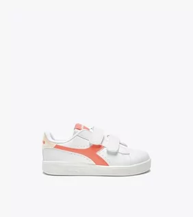 Buty dla dziewczynek - Diadora Game P PS Girl, Trampki, Fusion Coral/White, 30 EU, Fusion Coral White, 30 EU - grafika 1