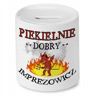 Skarbonki - Skarbonka Dla Imprezowicza na Urodziny na Prezent z Nadrukiem ze Zdjęciem - miniaturka - grafika 1