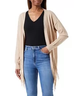 Swetry damskie - usha FESTIVAL Kardigan damski, beżowy, XL-XXL - miniaturka - grafika 1