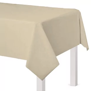 obrus stół 140x240cm wesele bankiet klasyczny obrus BEŻOWY stół 140x240cm - Obrusy i serwetki - miniaturka - grafika 1