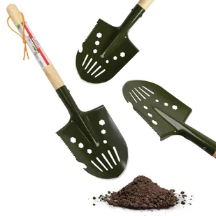 Mini łopata, saperka wielofunkcyjna 16x60 cm - Grabie i motyki - miniaturka - grafika 1