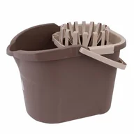 Inne artykuły do sprzątania - Wiadro + wyciskacz Lux 15 l beżowe - miniaturka - grafika 1
