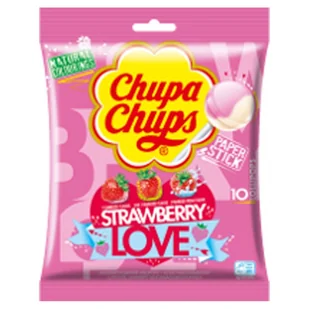 Chupa Chups Strawberry Love 120g - Gumy do żucia, lizaki, dropsy - miniaturka - grafika 1