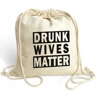 Plecaki worki - Plecak Worek Beżowy Eko Piękne WINO WINE Top Wzory - miniaturka - grafika 1