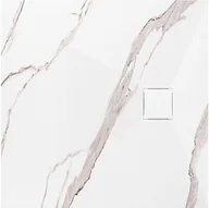 Brodziki prysznicowe - Rea Brodzik prysznicowy Magnum CARRARA WHITE 90x90 - miniaturka - grafika 1