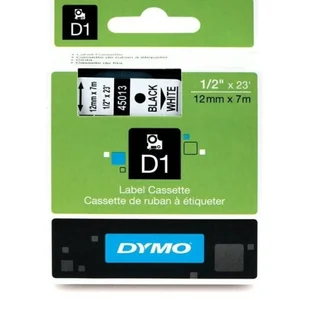Dymo TAŚMA D1- 12MM X 7M CZARNY/BIAŁY (45013) - Etykiety do drukarek - miniaturka - grafika 4