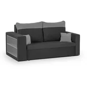 Sofy i kanapy - Sofa 2 os z funkcją spania PABLO1 ciemno szara - miniaturka - grafika 1