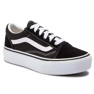Vans Tenisówki Old Skool Platfor VN0A3TL36BT1 Black/True White - Trampki damskie - miniaturka - grafika 1