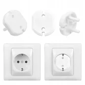 Zabezpieczenia dla dzieci - Zabezpieczenie Gniazdek Kontaktów Schuko Blokada - miniaturka - grafika 1