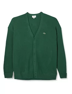 Lacoste Ah0397 zrelaksowany sweter męski, zielony, S - Swetry męskie - miniaturka - grafika 1