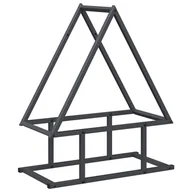 Wózki magazynowe - vidaXL Stojak na drewno opałowe, antracyt, 50x25x60 cm - miniaturka - grafika 1