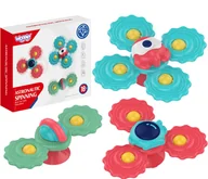 Gryzaki dla dzieci - WOOPIE BABY Gryzak Spinner Wirujący z Przyssawką Zestaw 3 szt - miniaturka - grafika 1