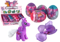 Zabawki kreatywne - Magiczne Pękające Jajko Jednorożca W Skorupie 4 Kolory 6 cm - miniaturka - grafika 1