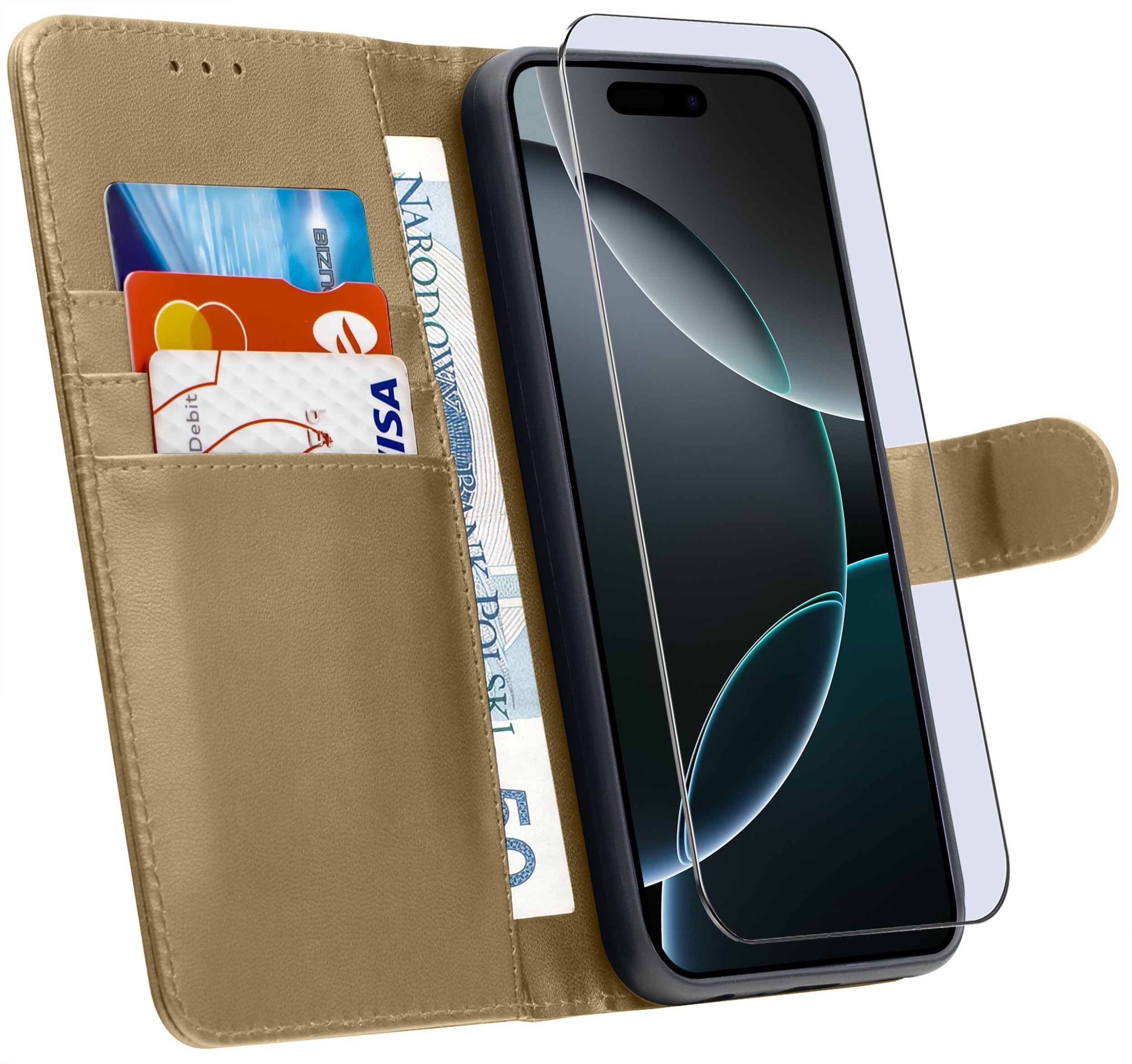 ETUI do iPhone 16 Pro MaxSKÓRZANE PORTFEL BOOK TOKRA CASE CLASSIC + SZKŁO